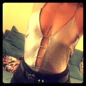 Metallic body suit from forever 21